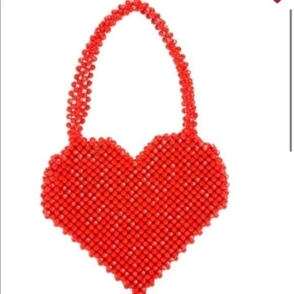 Red Heart Mini purse Clutch - Picture 4 of 9